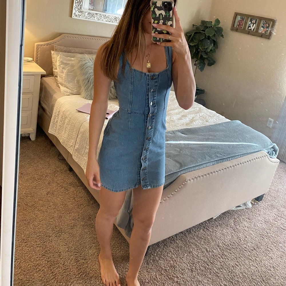 URBAN OUTFITTERS Button Down Denim Dress